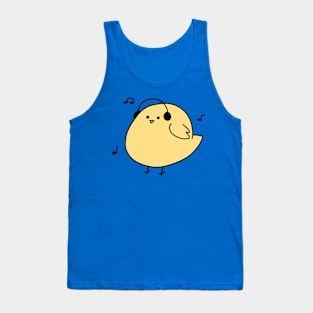 Headphones Yellow Bird Tank Top